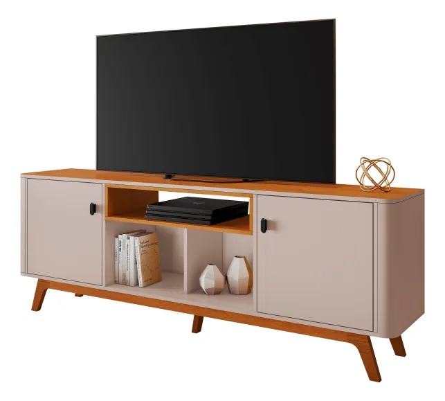 Rack até 70″ Oslo Off White/Cinamomo – JCM MOVELARIA - Image 3