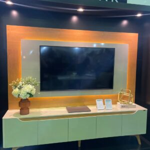 Painel + Rack até 65″ Atenas 2.2 Off White/Naturale – MAVAULAR