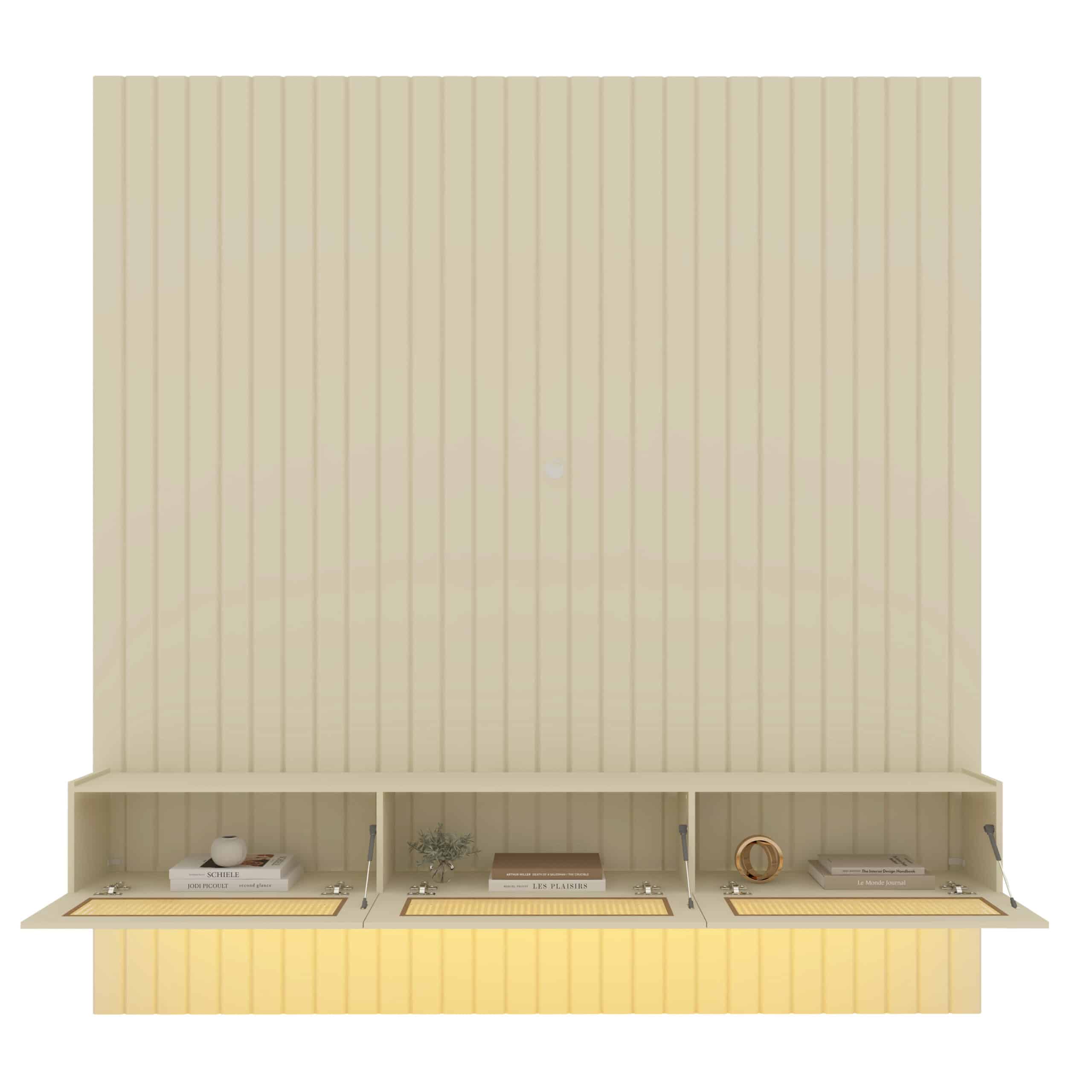 Home Suspenso até 85″ Majestade 230 Naturale com Nicho Native Off White – GELIUS - Image 3
