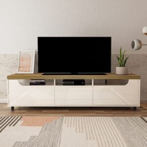 Rack até 75″ Mercury Pinho/Off White – ARTELY