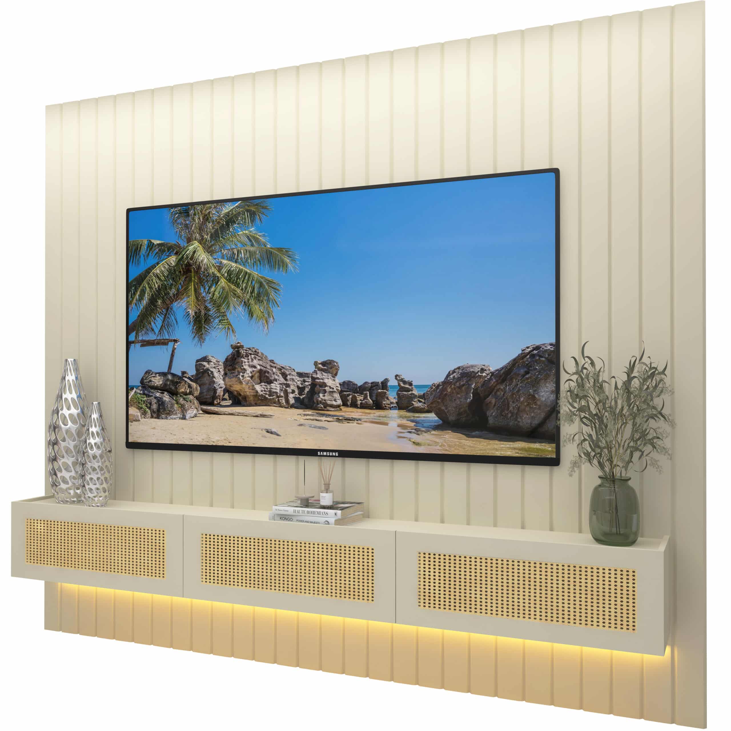 Home Suspenso até 85″ Majestade 230 Naturale com Nicho Native Off White – GELIUS - Image 5