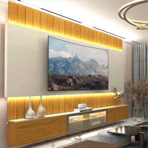 Home Suspenso até 85″ Soberano Reflecta 260 Naturale/Off White – GELIUS