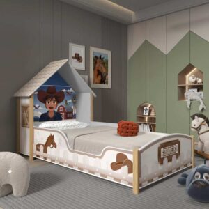 .Cama Infantil Boiadeiro 90 Branco Gelius ( Solteiro )
