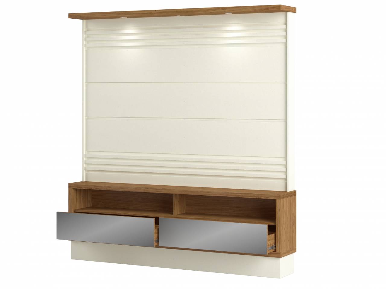 Home até 65″ Sara TB178E Off White/Freijó – DALLA COSTA - Image 3