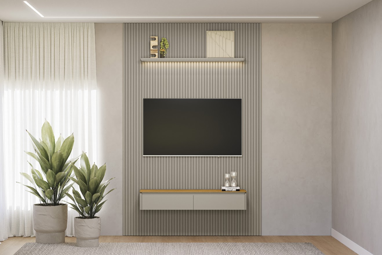 PAINEL HOME RIPADO MODULAR LINEA BRASIL 1.80m