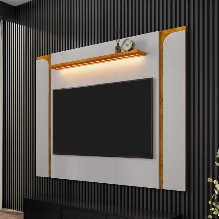 Painel até 75″ Maresias Off White/Naturale – BECHARA