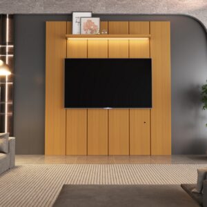 Painel até 75″ Lumi 1,88 m Cedro – EDN MÓVEIS