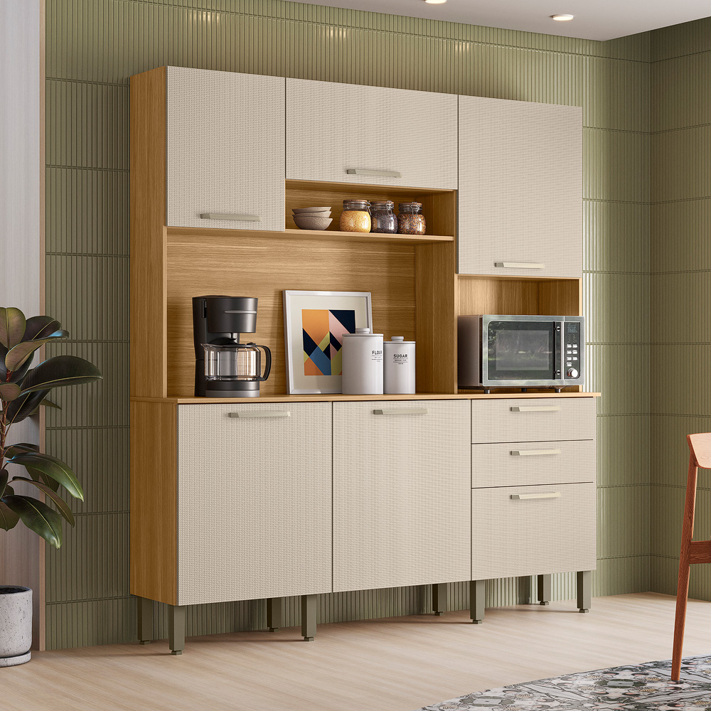 Kit Cozinha Ferrara Plus 1,80 m Freijó/Soft – KIT’S PARANÁ - Image 2