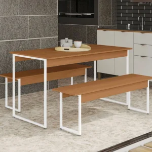 Mesa de Madeira com 2 Bancos Li013 Kappesberg